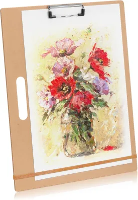13" x 17" Artist Sketch Board with Handle - Portable Clipboard for Painting and Drawing, Art Supplies for Adults by TX Liteart