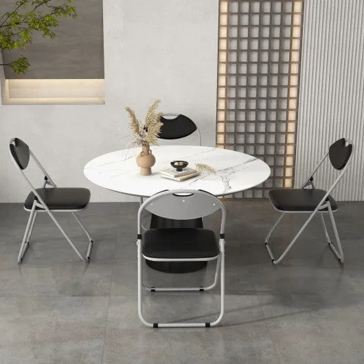 2/4/6 Pieces Portable Folding Dining Chairs Set with Carrying Handles-Set of 4
