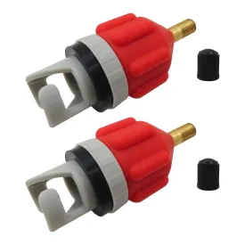 2Pcs Inflatable Boat SUP Pump Adapter, Conventional Air Adapter, Sturdy SUP Air Adapter, Inflation and Strong Sealing SUP Pump Adapter, for Inflatable Boat, Paddleboard, Kayak, Orange by BLUE ELF