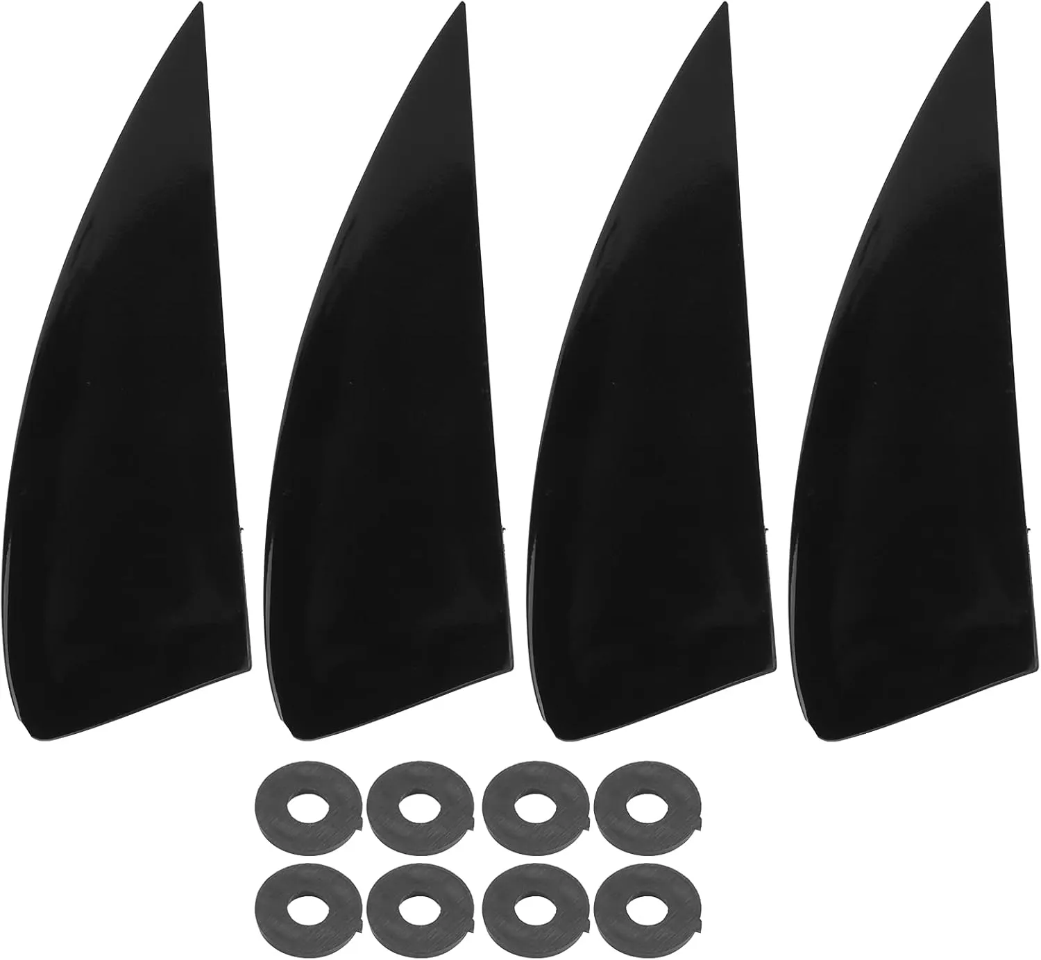 4Pcs Surfboard Fin Set, Paddle Board Fin, Plastic Surf Fins for Longer Board Paddle Board Surfboard Tail