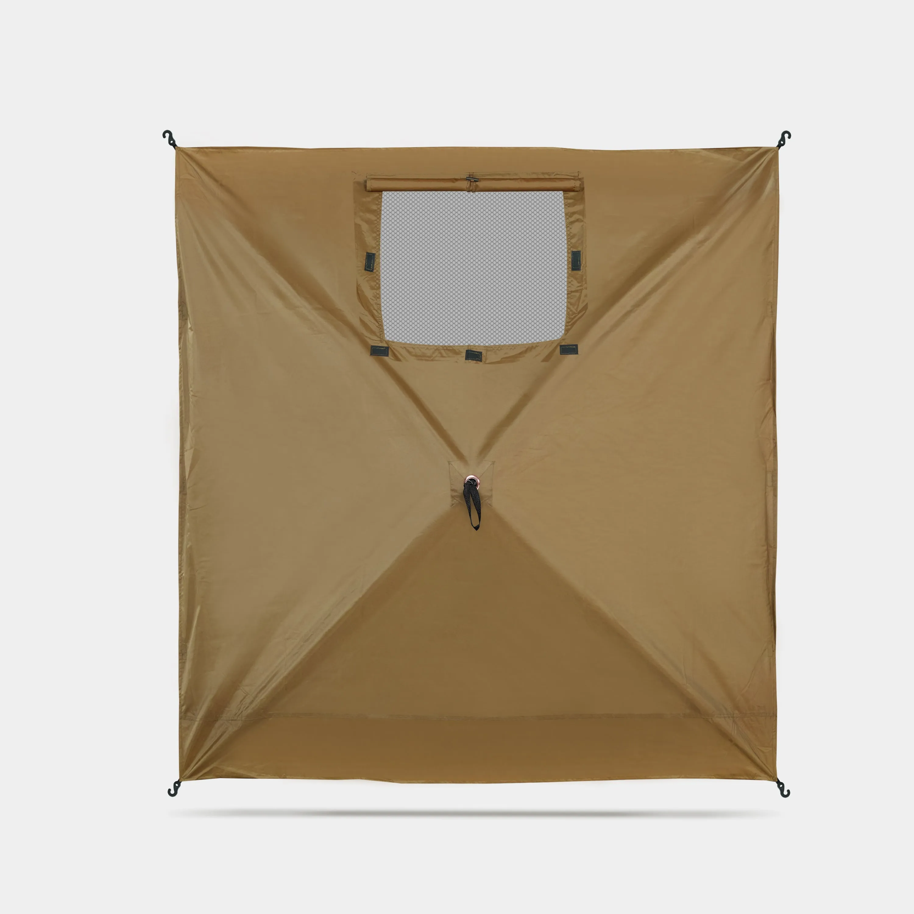6 Ft Pop Up Gazebo Side Panel with Window for 4- and 6-Sided Tents - Brown