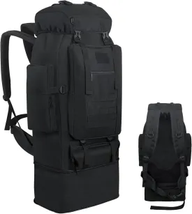 80L 100 Liters Camping Hiking Military Tactical Backpack,Water Resistant Large Travel Daypacks Outdoor MOLLE Rucksack