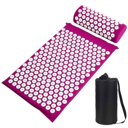 Acupressure Mat Sensi Massage Mat Pillow Set Kuznetsov's Applicator