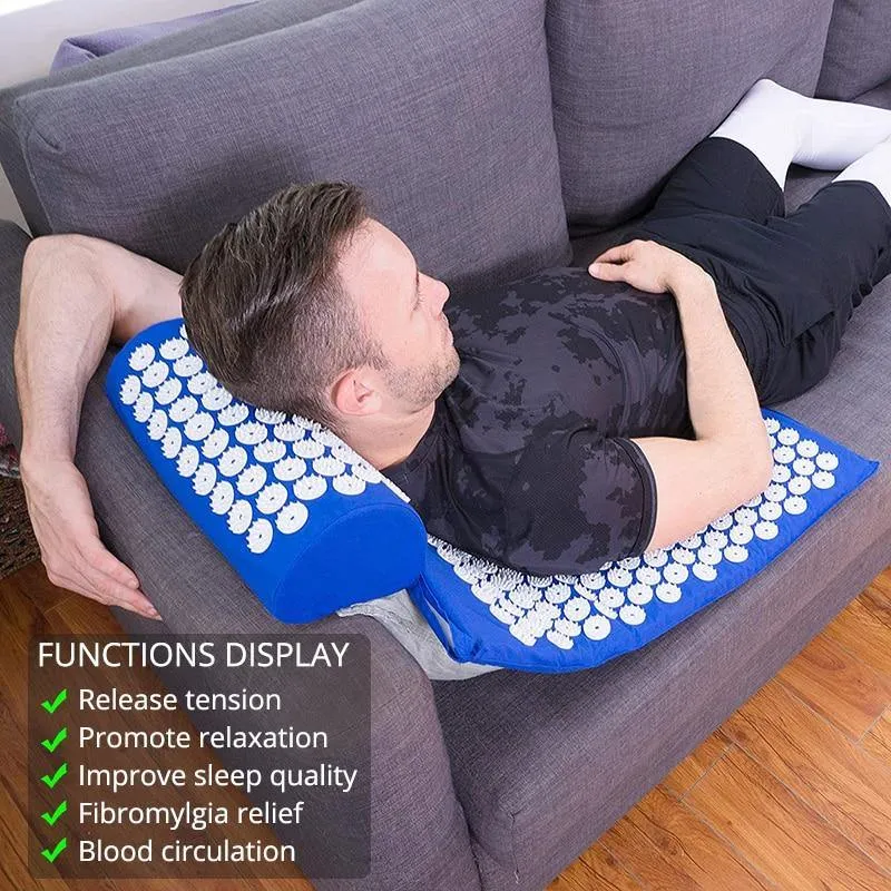 Acupressure Mat Sensi Massage Mat Pillow Set Kuznetsov's Applicator