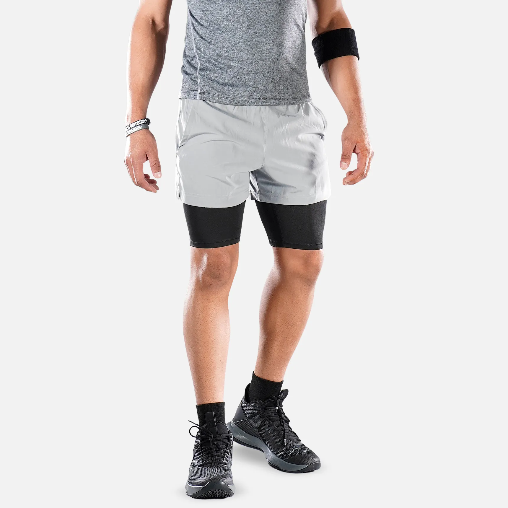 Basic Black Compression Shorts