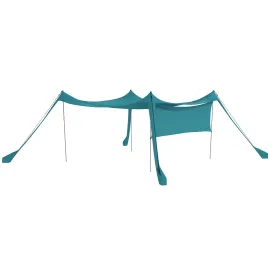 Beach Tent Event Shelter with Detachable Sidewall and Carry Bag for Camping Trips Fishing Picnics Sky Blue