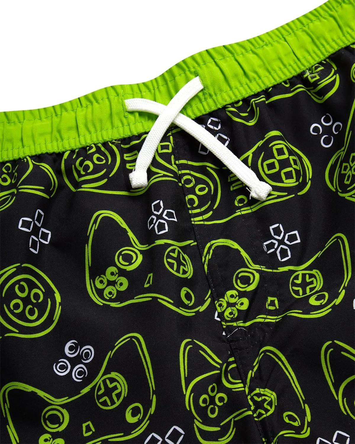 Boys Swim Trunks - 2 Pack Quick Dry Printed Boys Board Shorts Bathing Suit Kids Swimwear with Pockets (Size:8-18)