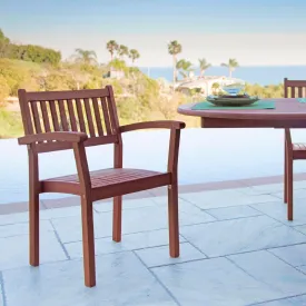 Brown Stacking Armchairs Set Of 2 By Homeroots