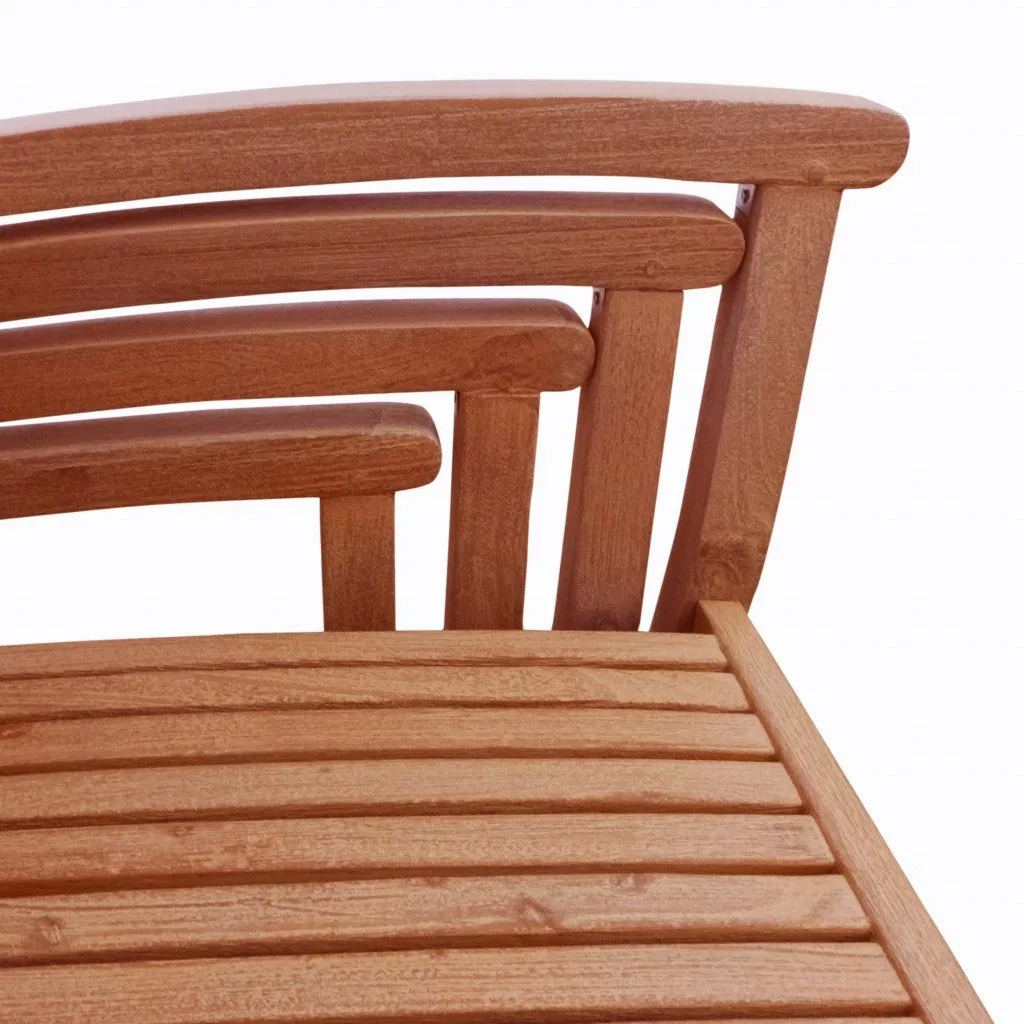 Brown Stacking Armchairs Set Of 2 By Homeroots