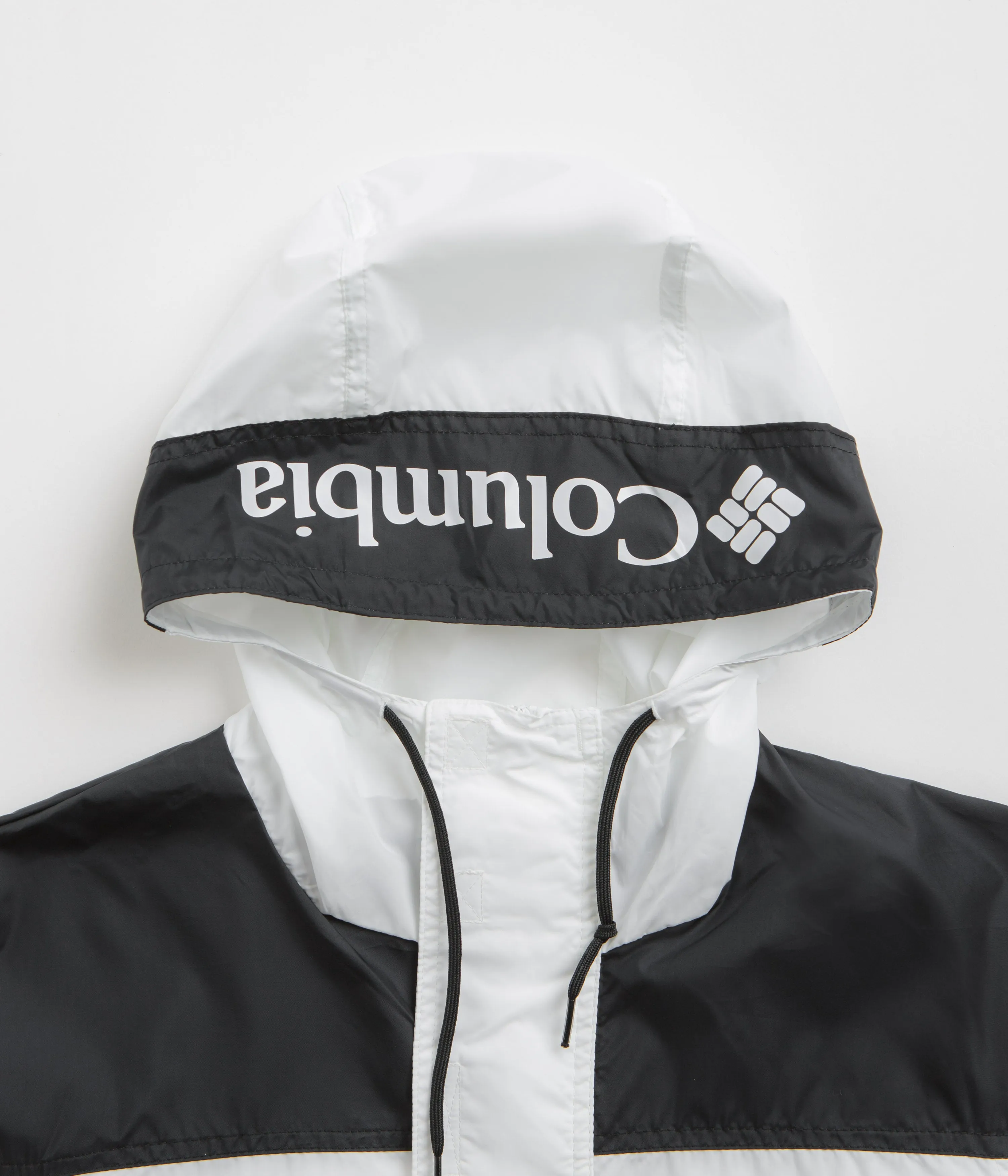 Columbia Challenger II Windbreaker Jacket - White / Black / White