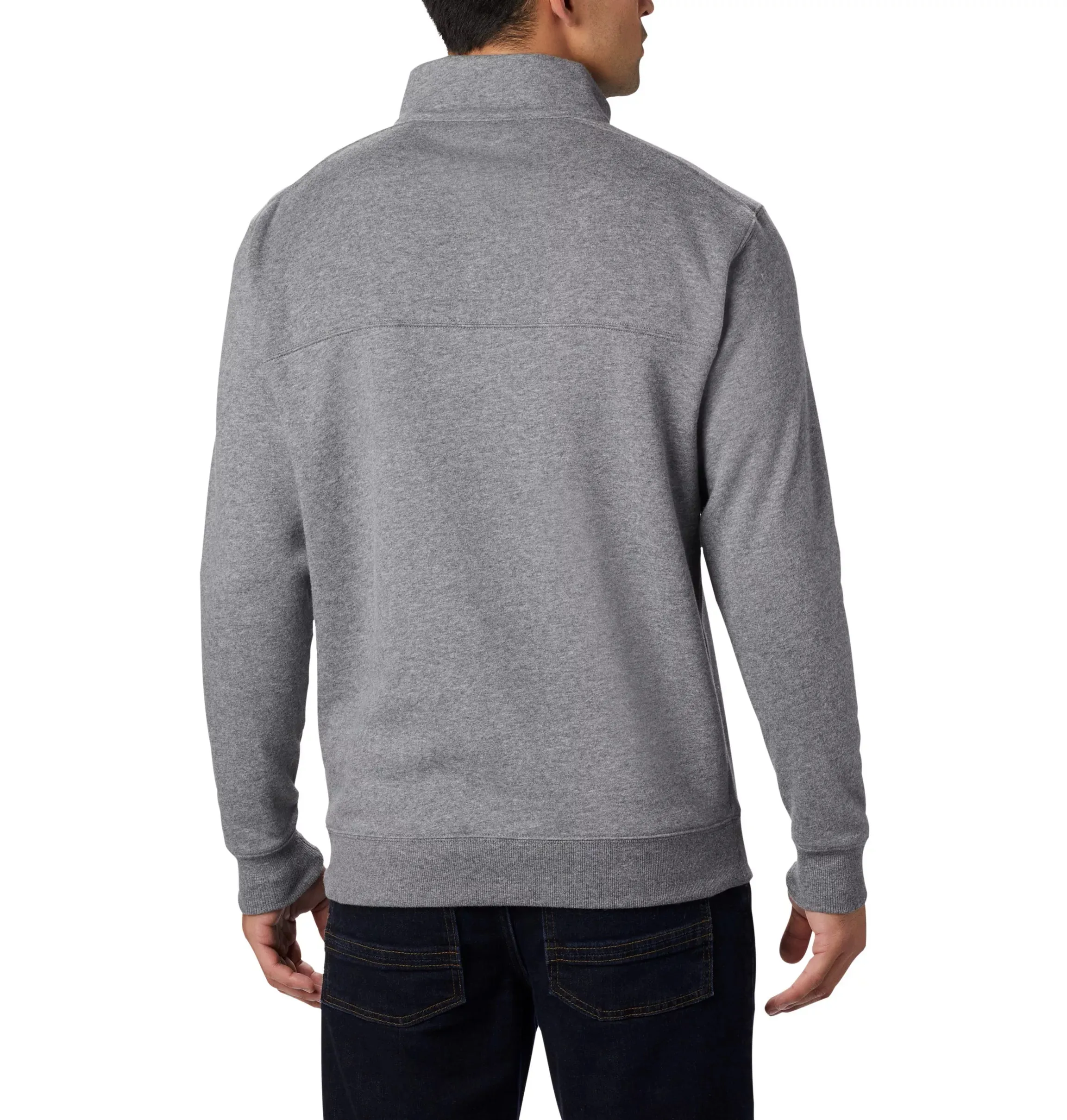 Columbia. Men's Hart Mountain II Half Zip Sweatshirt, Charcoal Heather