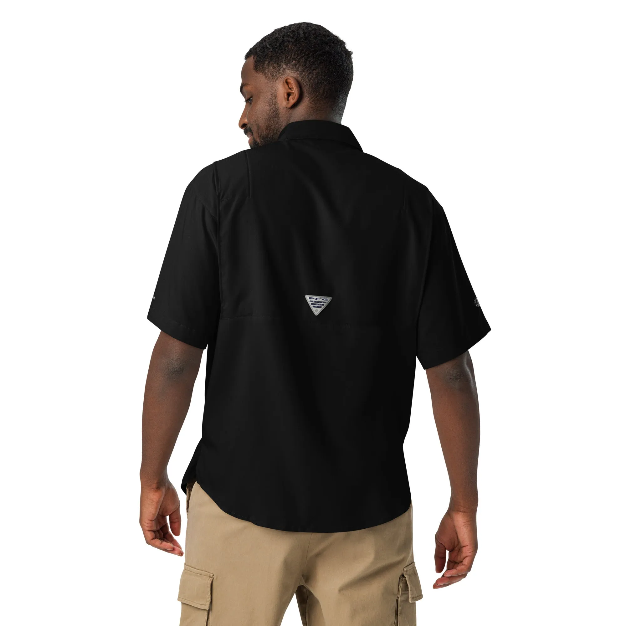 Columbia short sleeve button shirt | signature embroidered