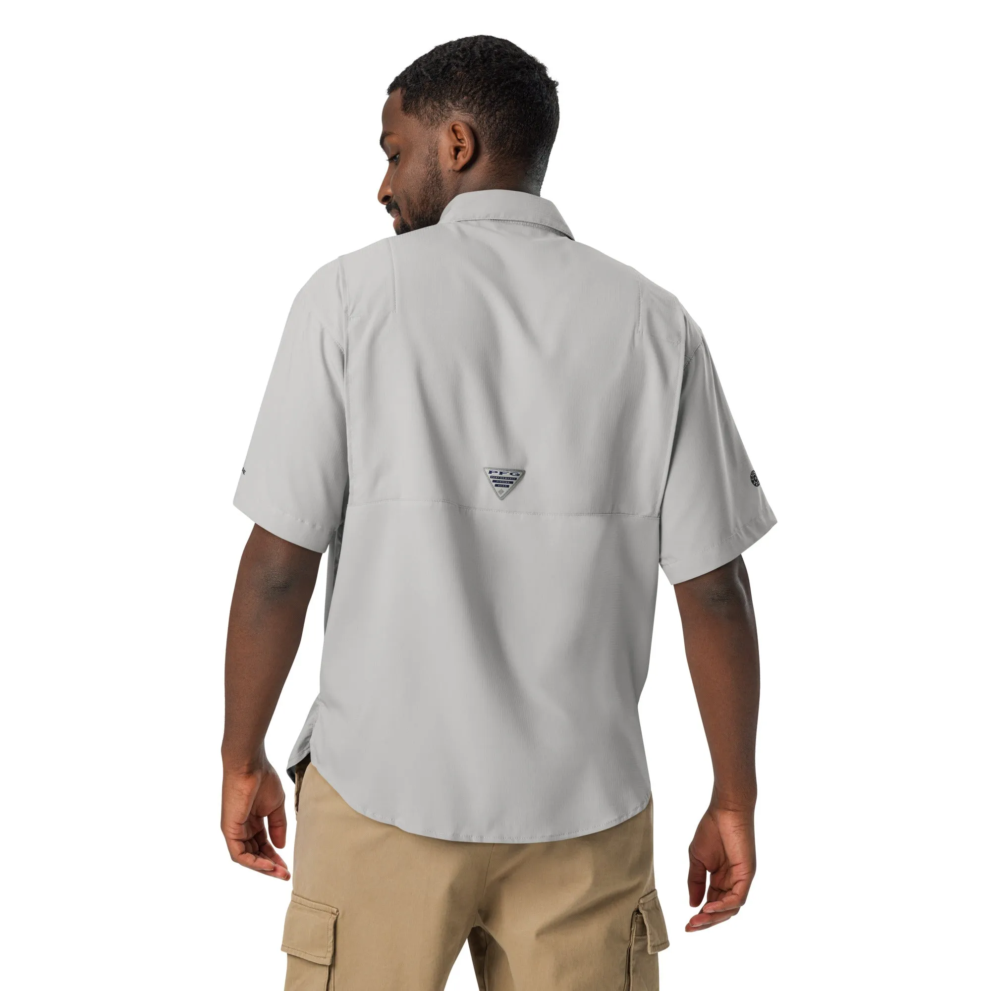 Columbia short sleeve button shirt | signature embroidered