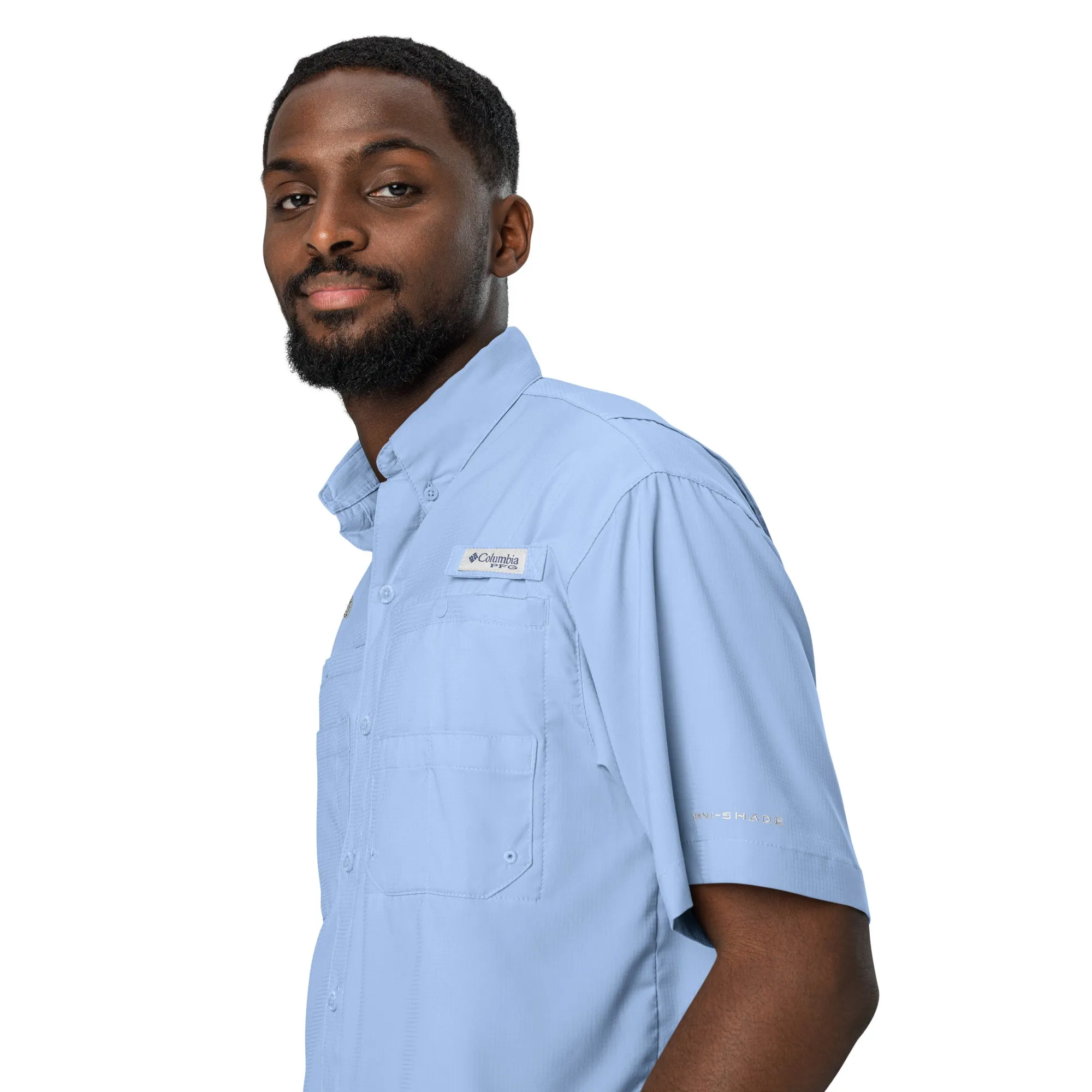 Columbia short sleeve button shirt | signature embroidered