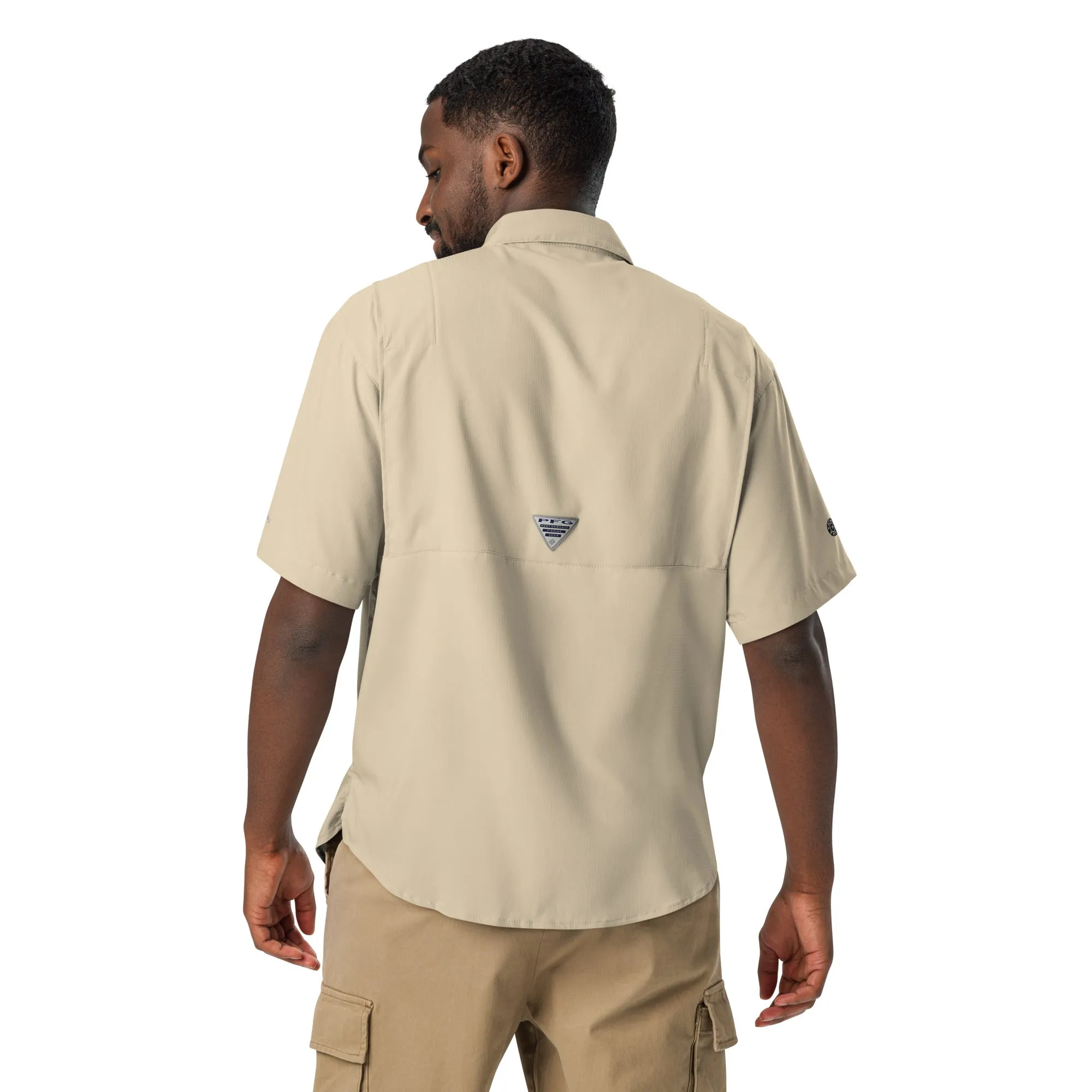 Columbia short sleeve button shirt | signature embroidered