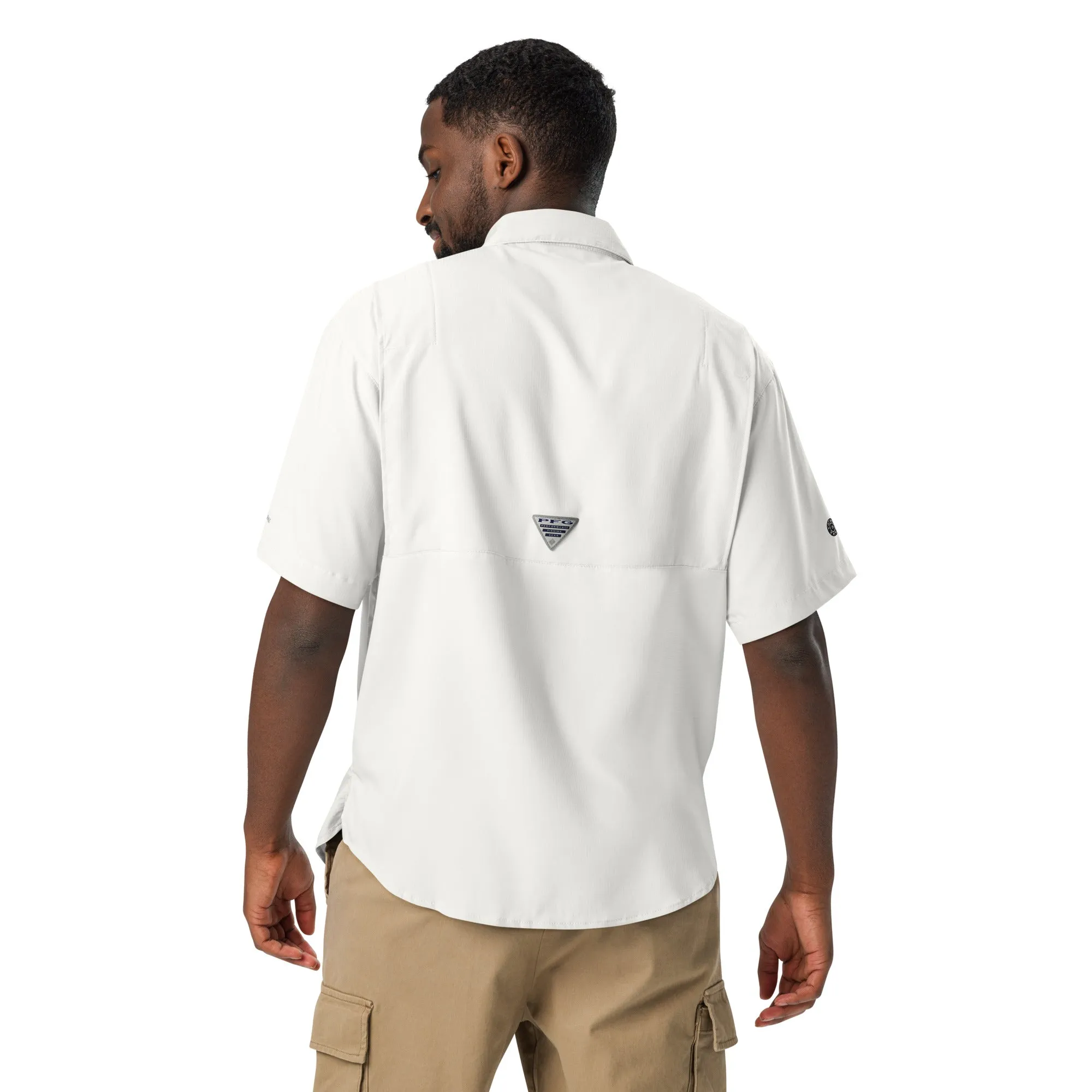 Columbia short sleeve button shirt | signature embroidered