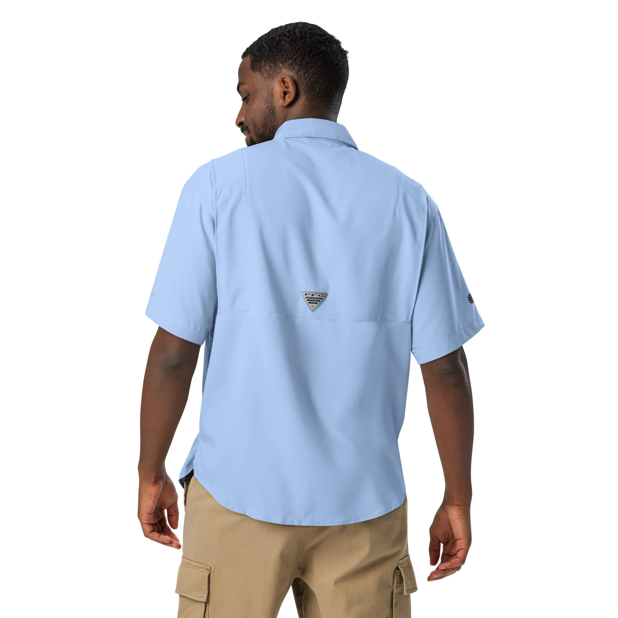 Columbia short sleeve button shirt | signature embroidered