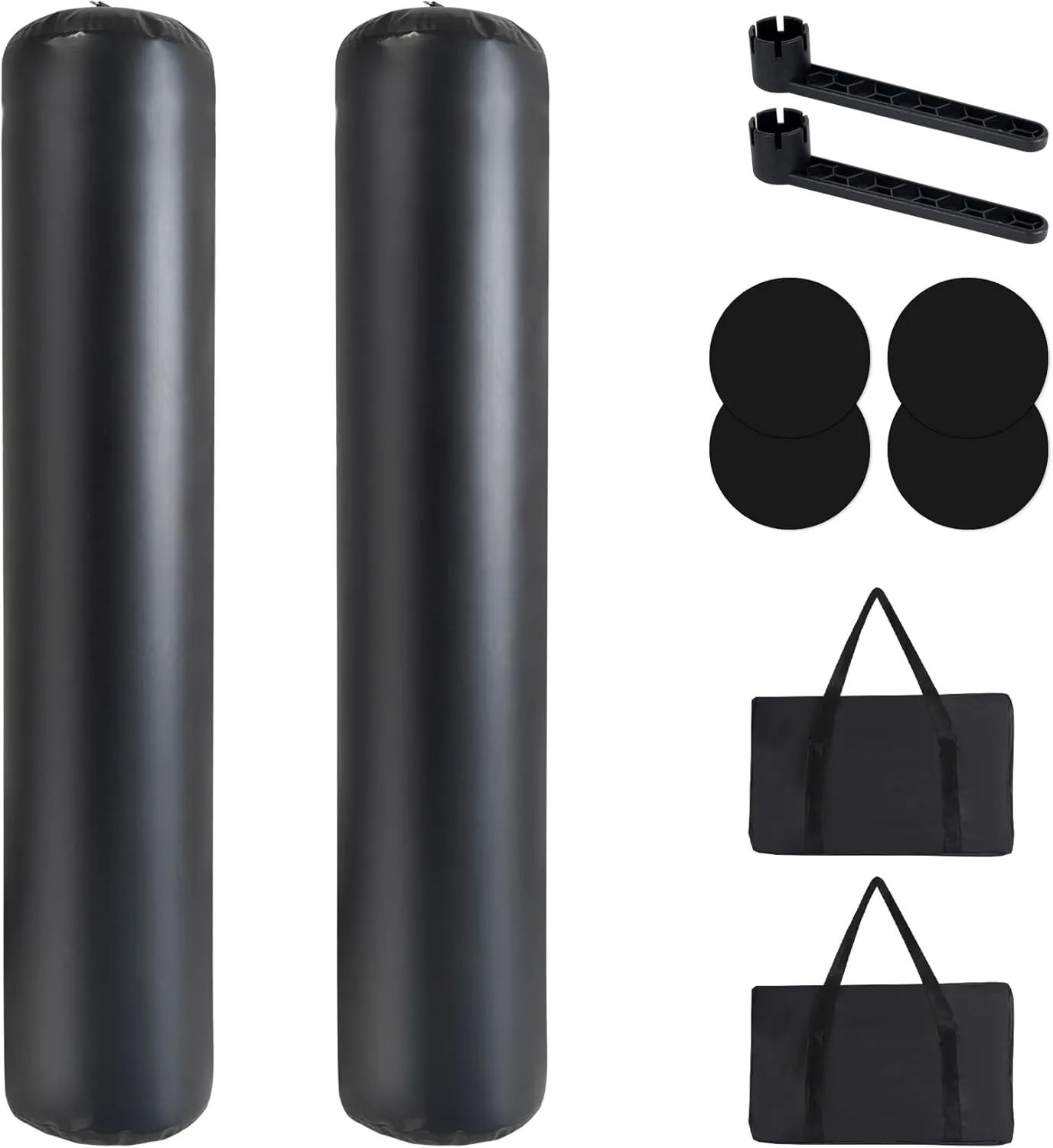 DEDU 18" X 60" Heavy-Duty Inflatable Fenders, 10FT X 18IN Boat Bumpers for Docking Large Boat Fenders for Docking, PVC Boat Bumpers Stationary Docking, Boats, Yachts, Sailboats