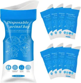 Disposable Emergency Urinal Bag, 8/12/20/24 Pack Portable Camping Pee Bags, Travel Pee Bags, Traffic Jam Emergency Portable Urine Bag, Vomit Bags, for Men Women Kids Children Patient