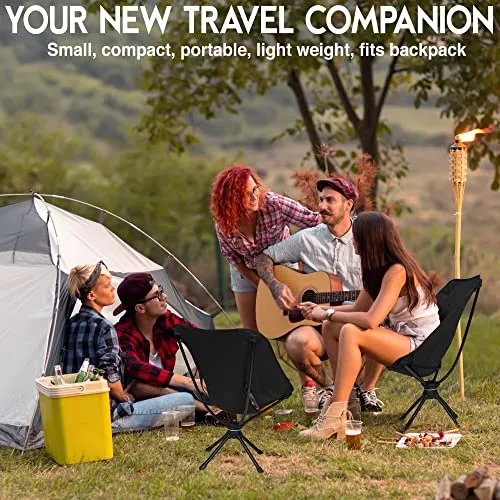 Ecomerr Portable Camping Chair - Bottle Sized Compact Foldable Chair