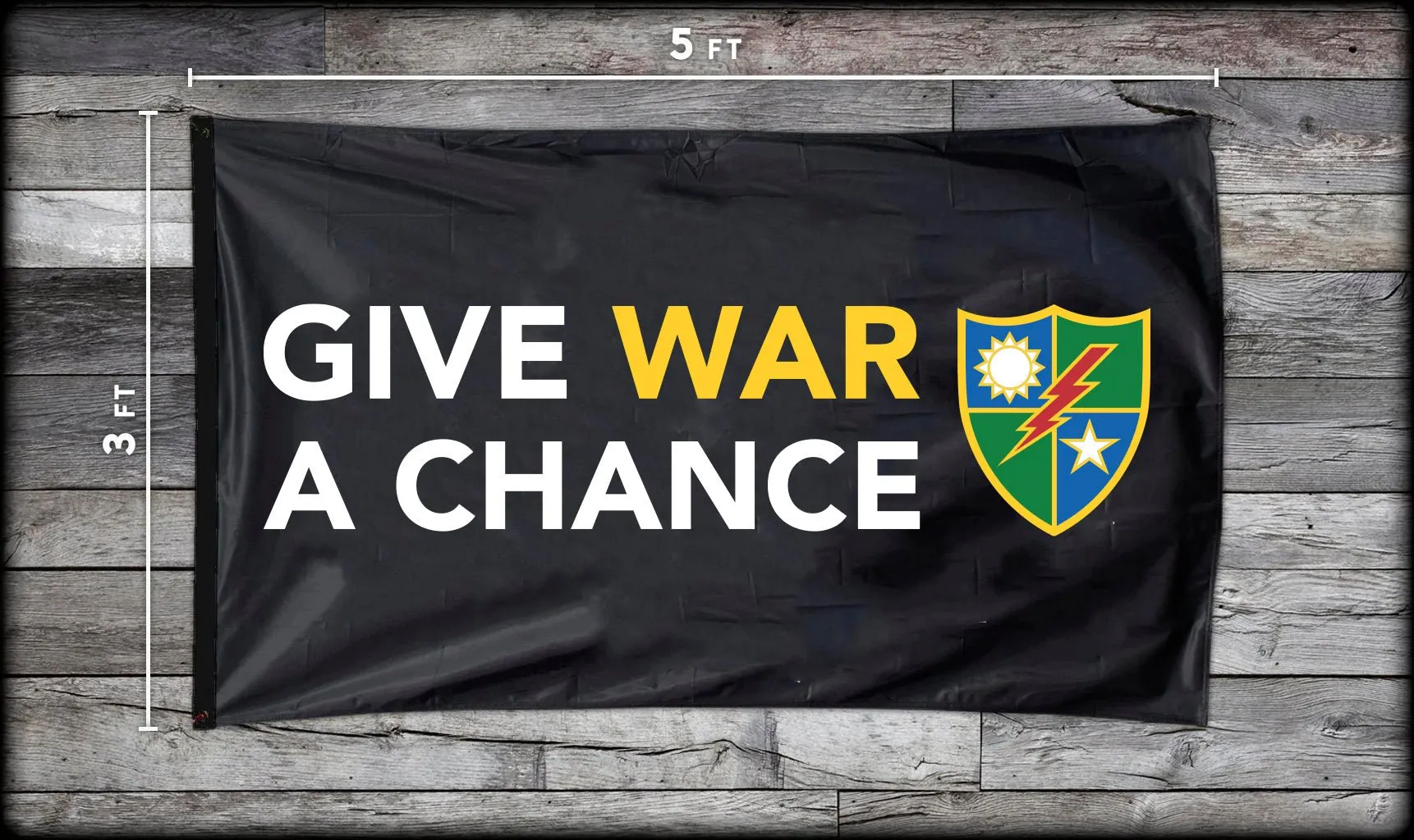 Give War A Chance DUI Flag