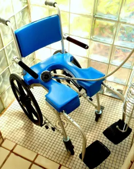 GO-ANYWHERE COMMODE 'N SHOWER CHAIR - SELF-PROPEL (SP)