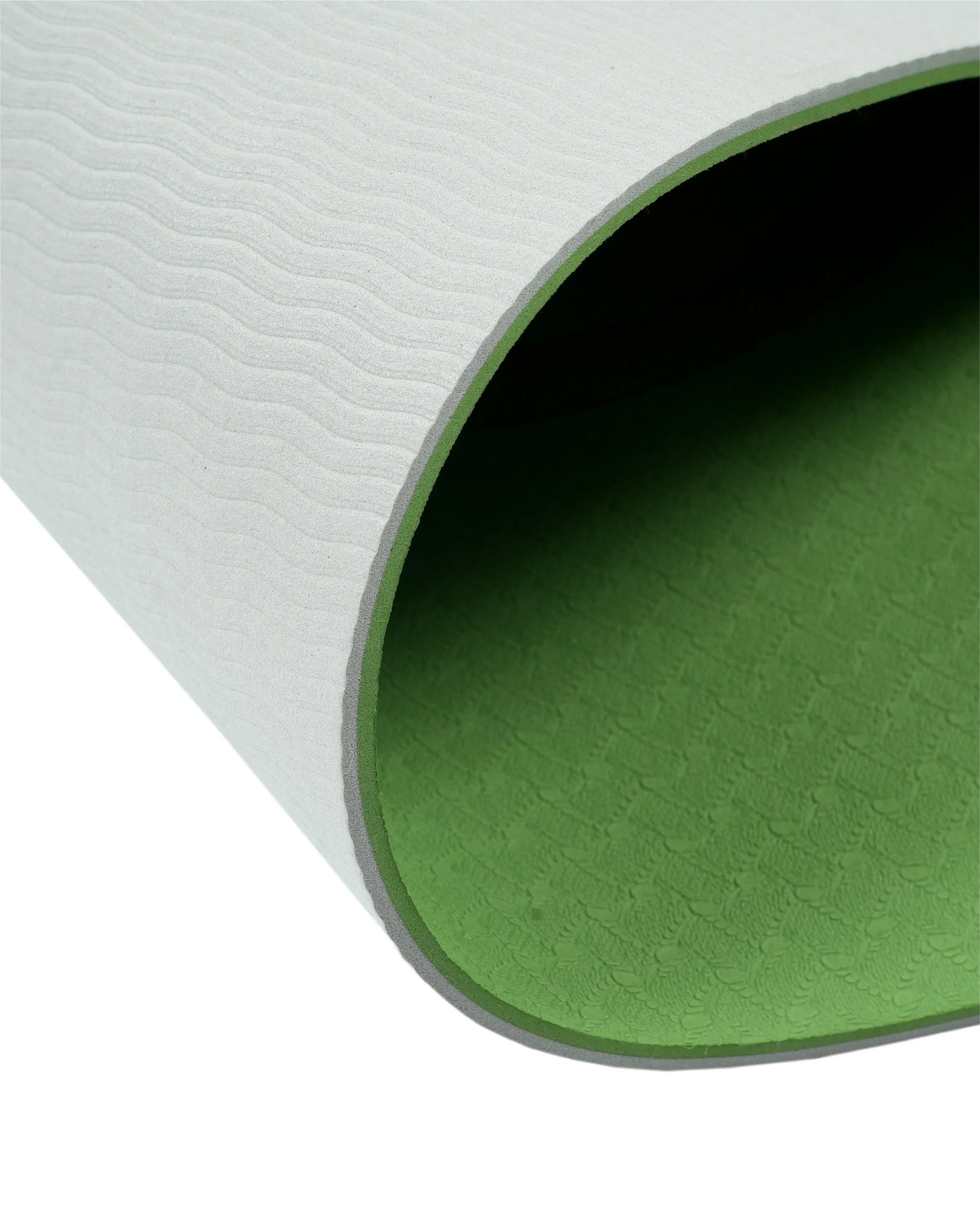 Grhamoy Green Asana Rubber Yoga Mat | 6 mm Thick