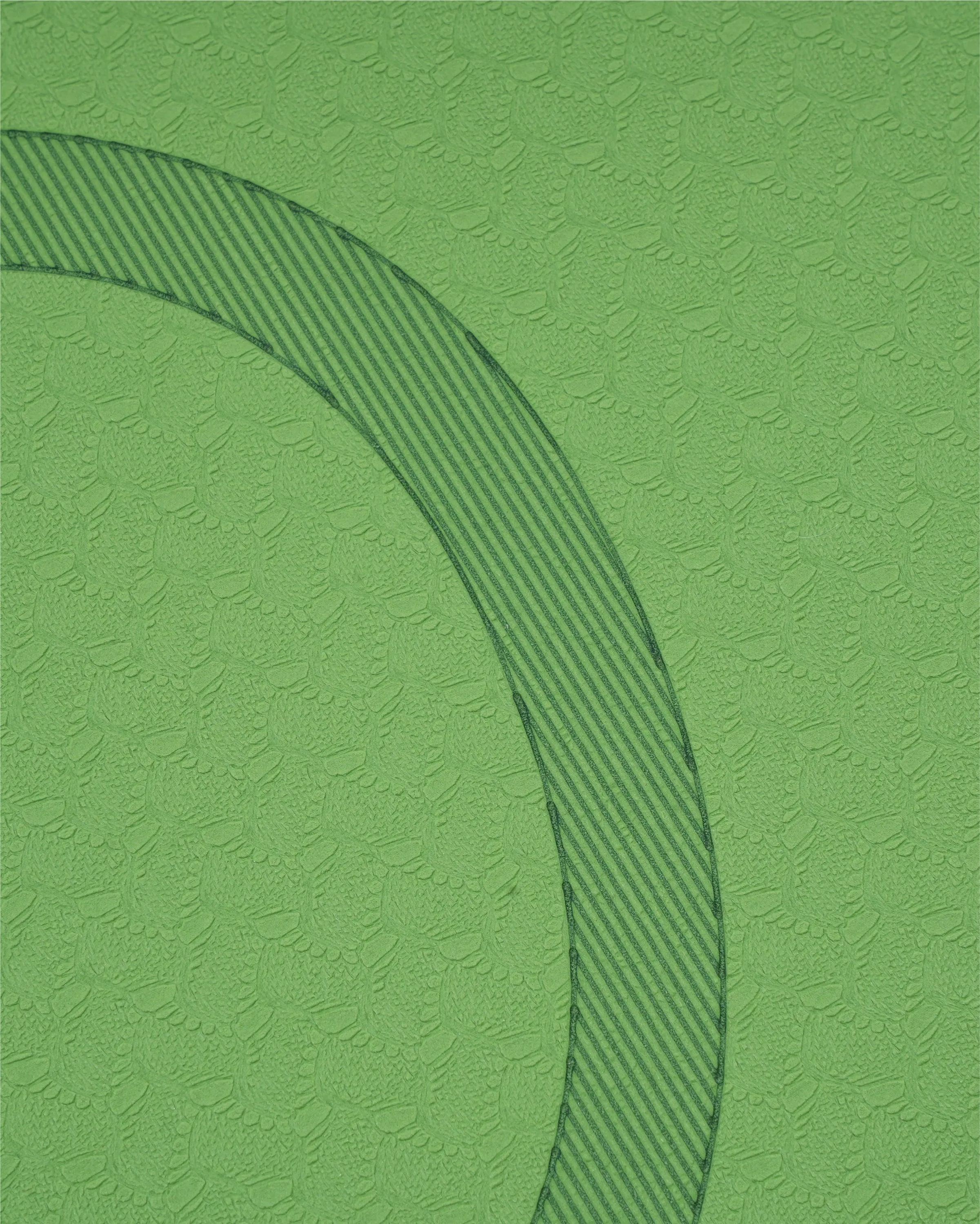 Grhamoy Green Asana Rubber Yoga Mat | 6 mm Thick