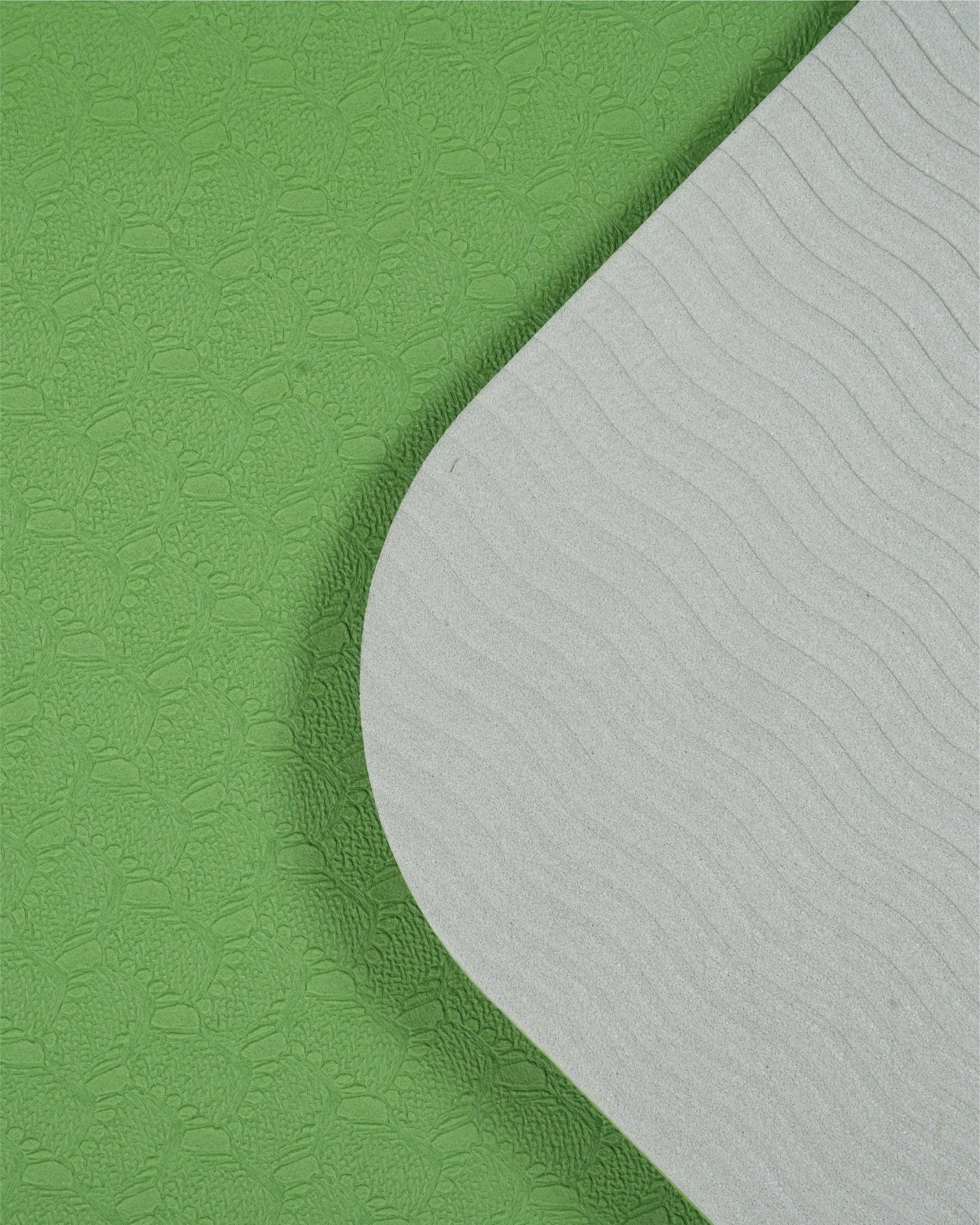 Grhamoy Green Asana Rubber Yoga Mat | 6 mm Thick