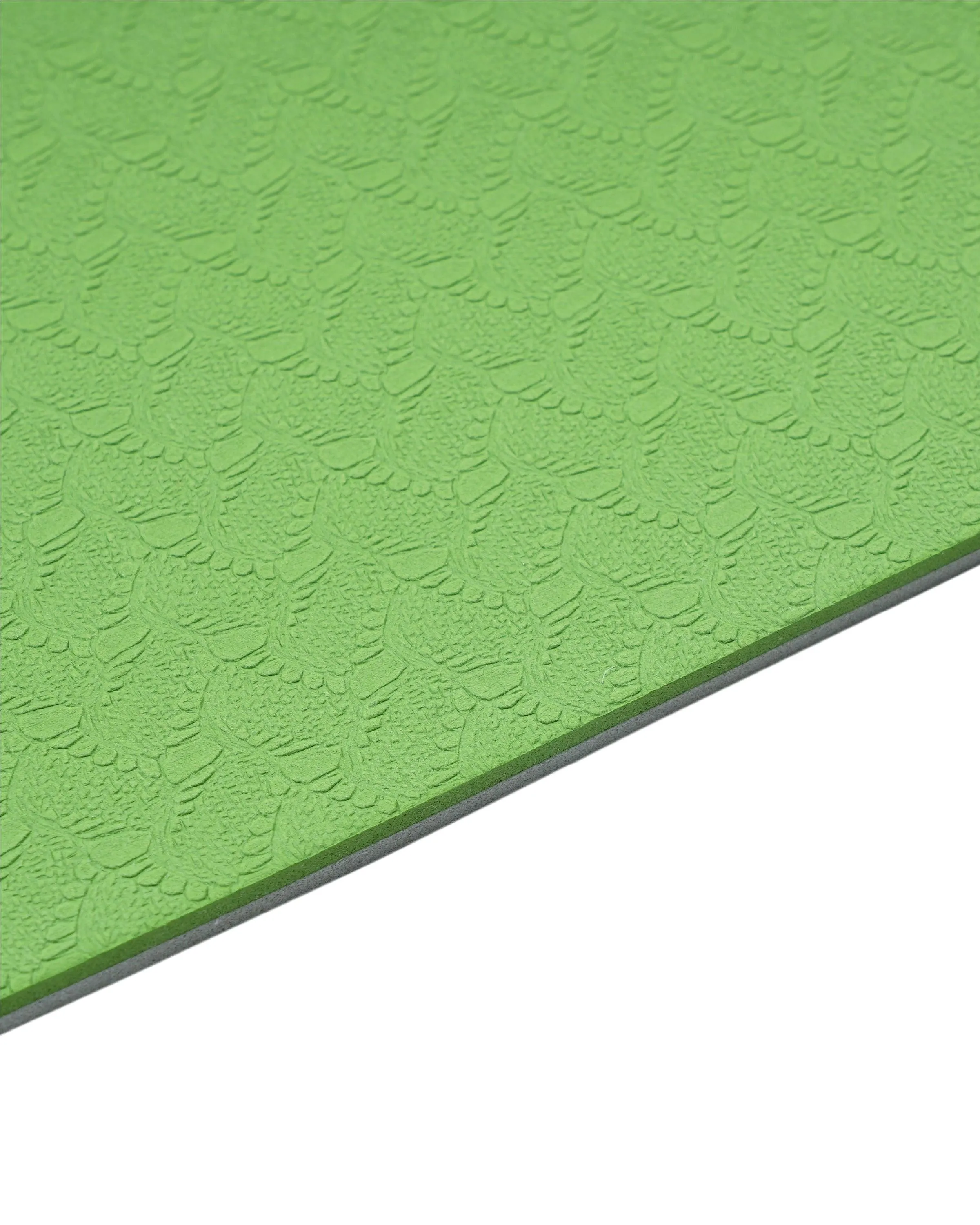 Grhamoy Green Asana Rubber Yoga Mat | 6 mm Thick