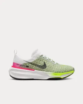 Invincible 3 White / Volt / Hyper Pink / Black Running Shoes