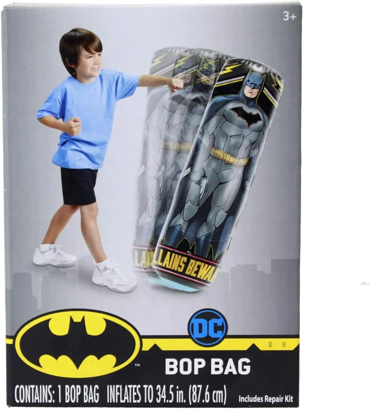 Kids Bop Bag Batman Punching Bag Childrens Exercise Toy 34.5 Inch