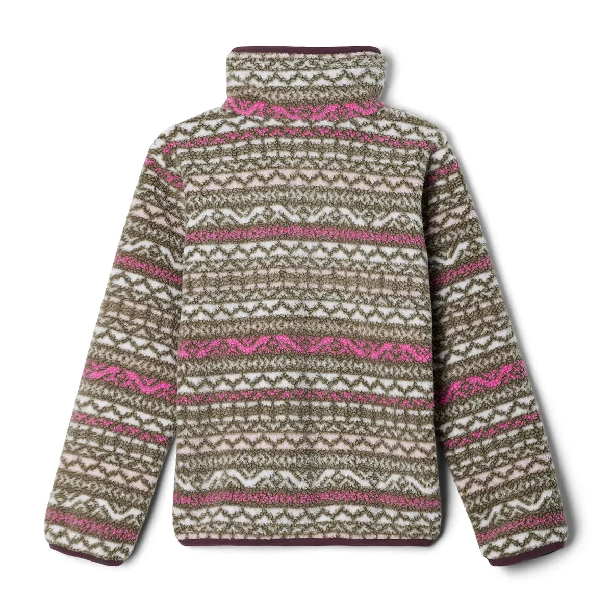 Kids Helvetia™ II Printed Half Snap Fleece - Pink Ice