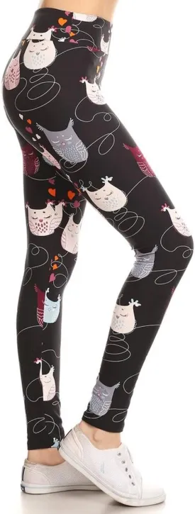 Leggings Depot High Waisted Checkered & Animal Print Leggings for Women - Regular, Plus, 1X3X, 3X5X