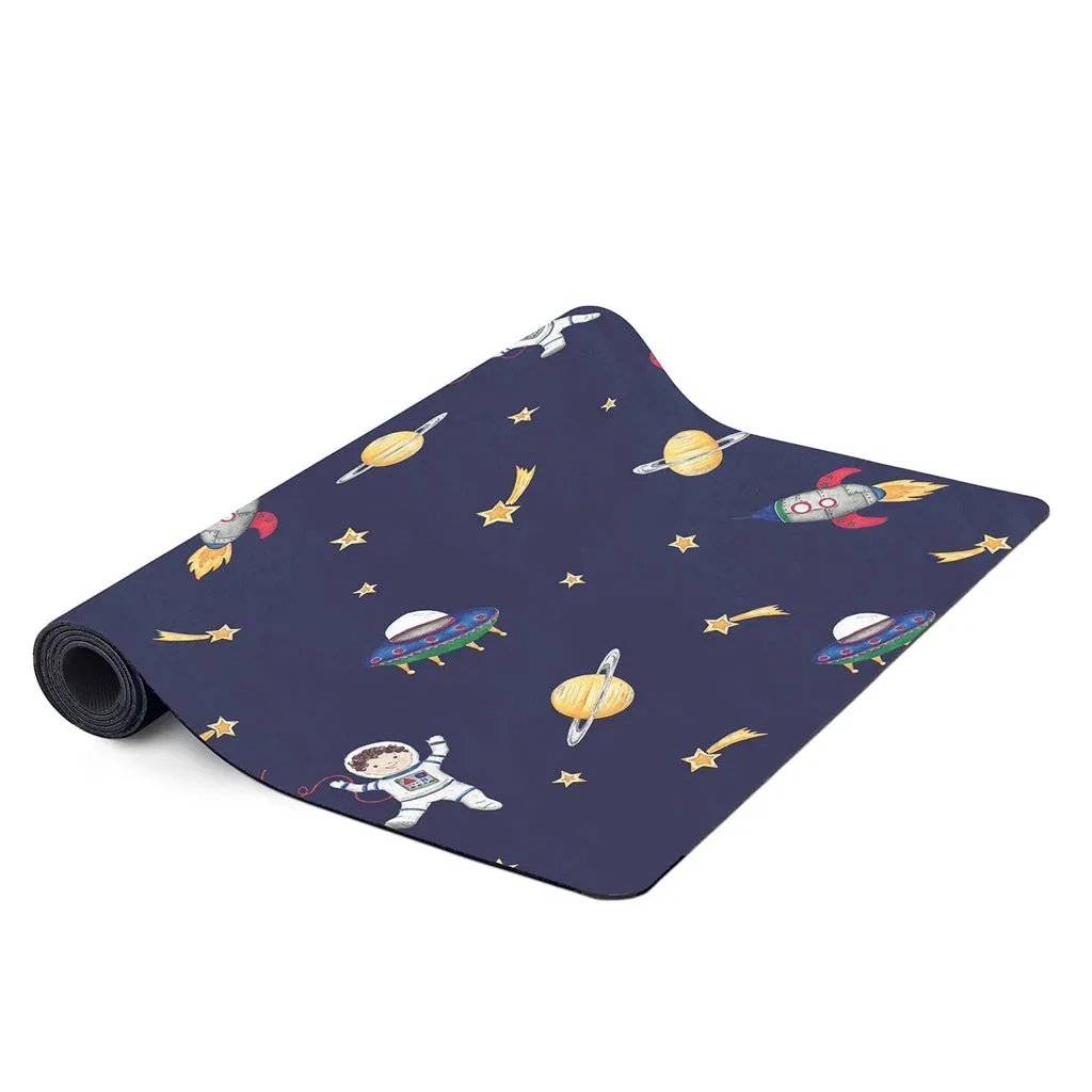 Mindful & Co Kids Printed Kids Yoga Mats – Space Print