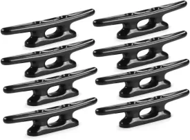 MIZUGIWA Nylon Boat Cleats Dock Cleats Black 4 Inch 5 Inch 6 Inch 8 Inch Boat Ties,Kayak Rope Tie Cleat,Rope Cleat,Kayak Cleat for Boat Docks,Kayaks,Marine,Nautical Dcor