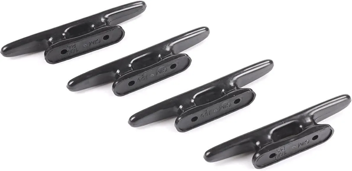 MIZUGIWA Nylon Boat Cleats Dock Cleats Black 4 Inch 5 Inch 6 Inch 8 Inch Boat Ties,Kayak Rope Tie Cleat,Rope Cleat,Kayak Cleat for Boat Docks,Kayaks,Marine,Nautical Dcor