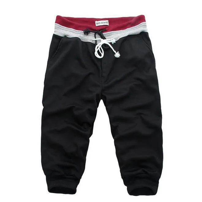 New Men's Sports Shorts Drawstring Loose Casual Shorts Outwear Top Brand Four Colors