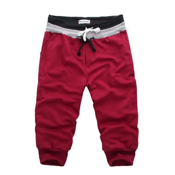 New Men's Sports Shorts Drawstring Loose Casual Shorts Outwear Top Brand Four Colors
