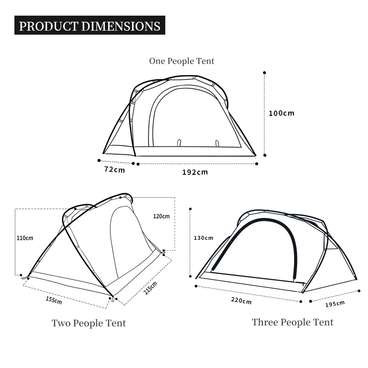 Penglai 1/2/3 Person Camping Tent
