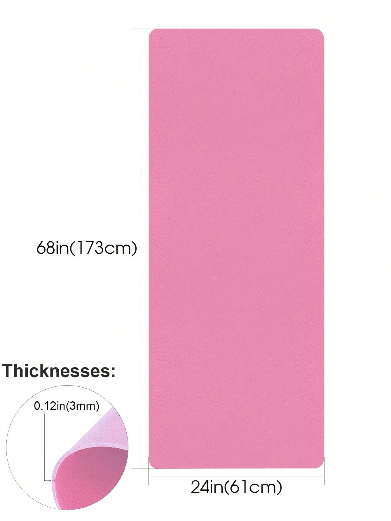 Pink Anti-slip Eva Yoga Mat