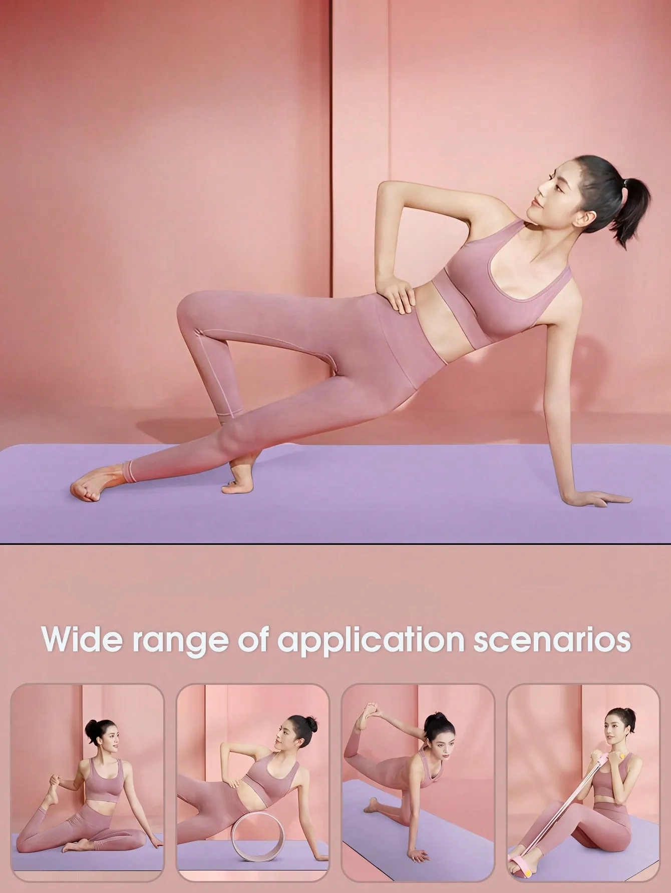 Pink Anti-slip Eva Yoga Mat