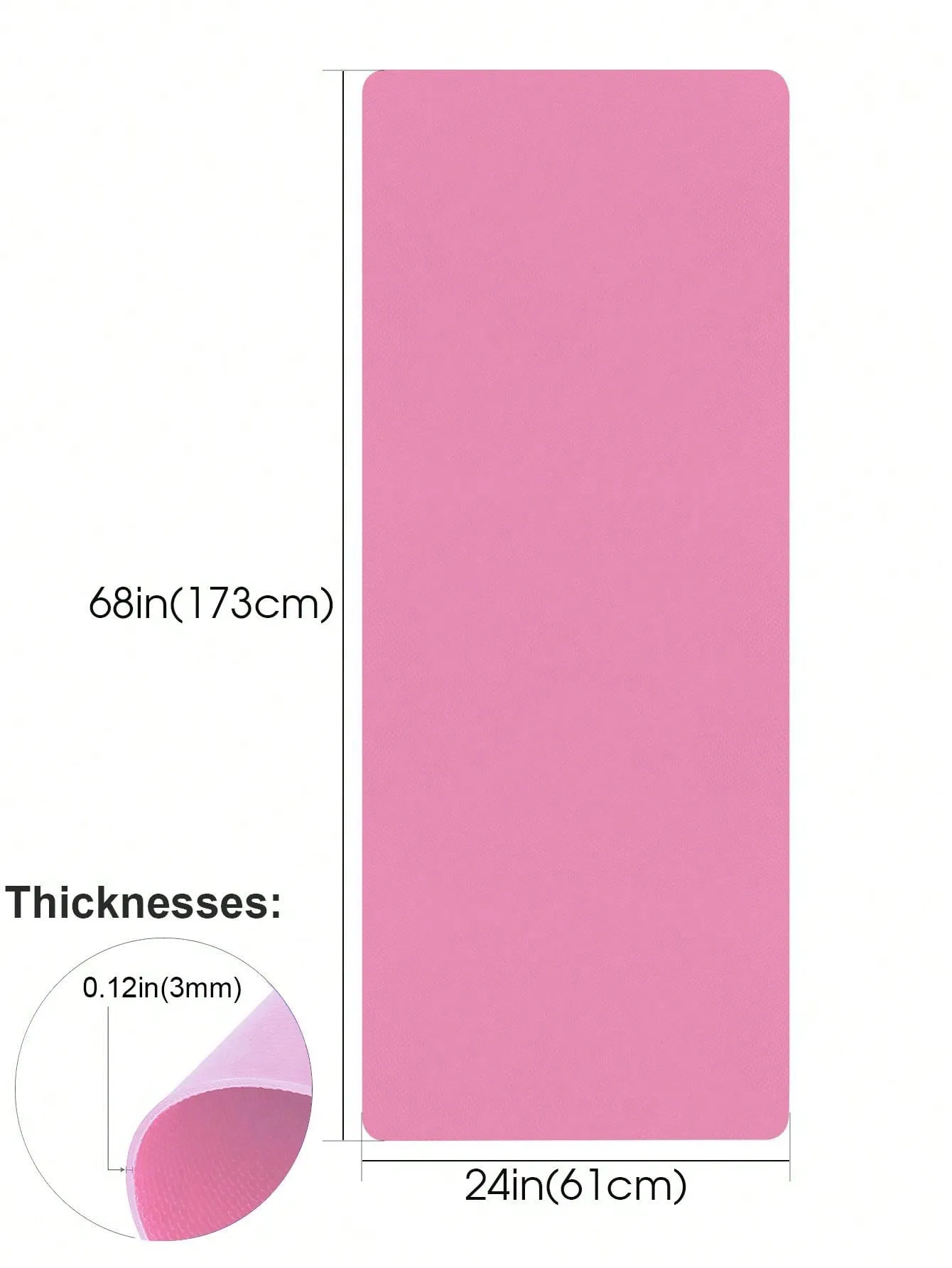 Pink Anti-slip Eva Yoga Mat