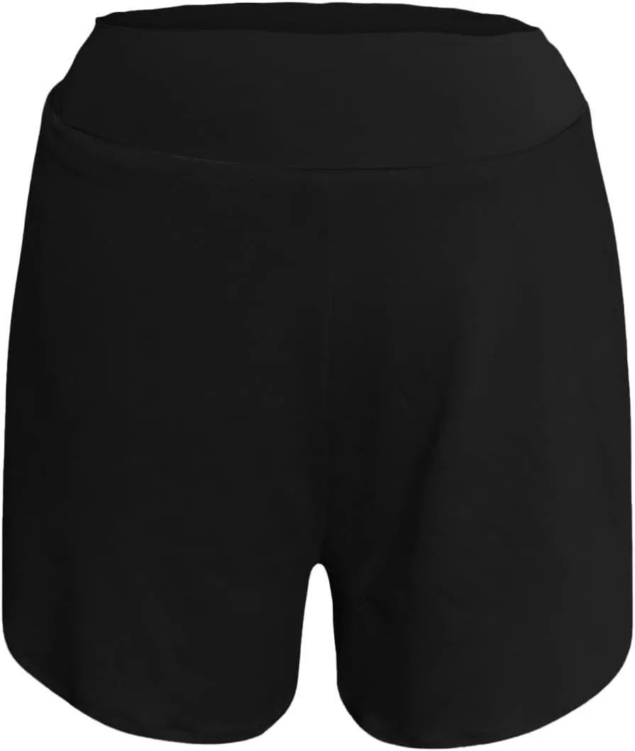 Summer Shorts for Women Trendy with Pockets High Waisted Tummy Control Athletic Shorts Spandex Compression Short Pants