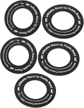 Totority 5Pcs Inflatable Surfboard Valve Pads Valve Gaskets for Inflatable Boats Kayaks Paddleboards Easy to Use and Durable for Camping and Water Sports