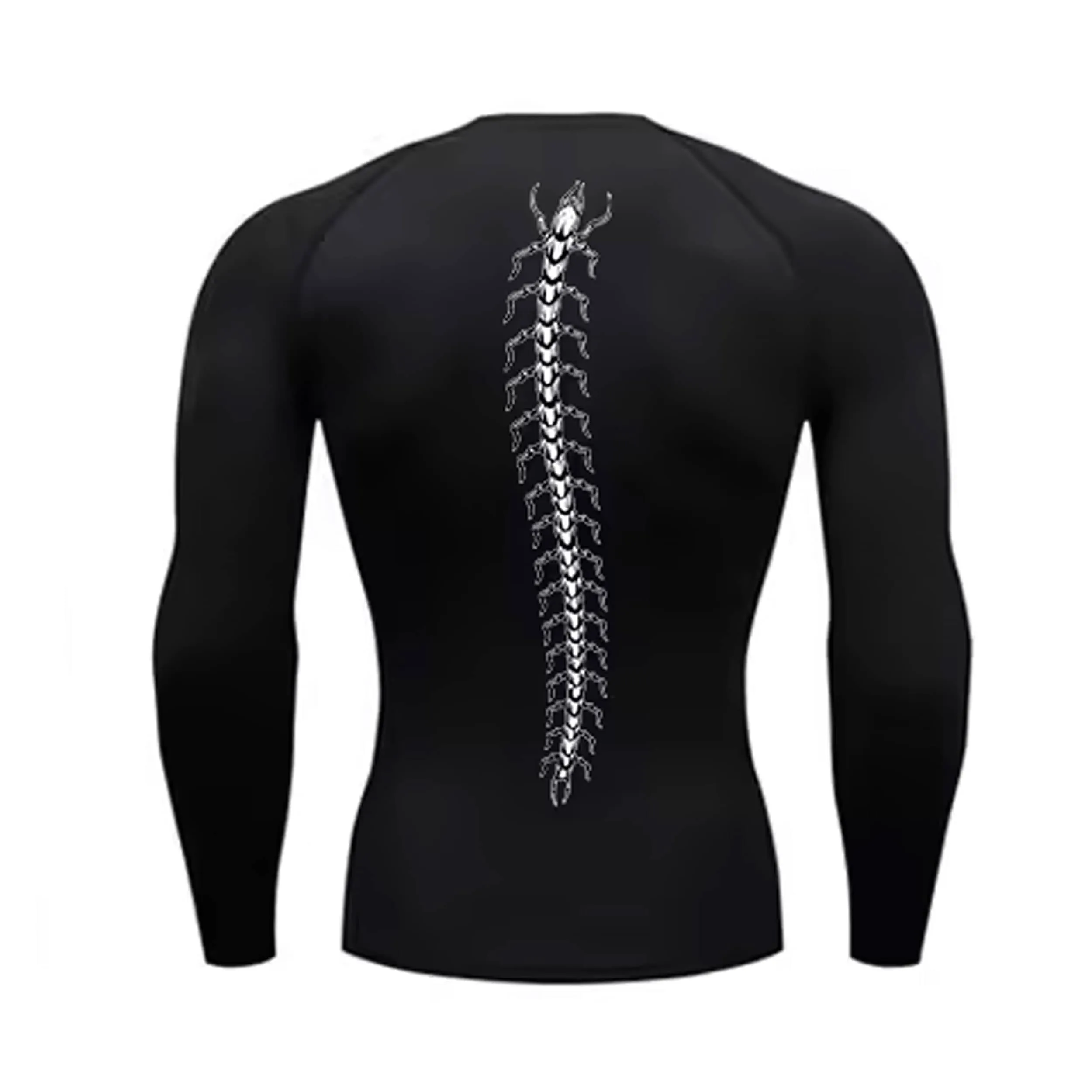 Toxic Crawler Long Sleeve Black Compression Shirt