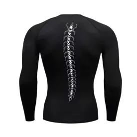 Toxic Crawler Long Sleeve Black Compression Shirt