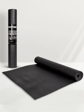 VECTOR X Non-Toxic Phthalate Free Best Quality and Anti slip PVC Eco Friendly 6 mm mm Yoga Mat (Black)