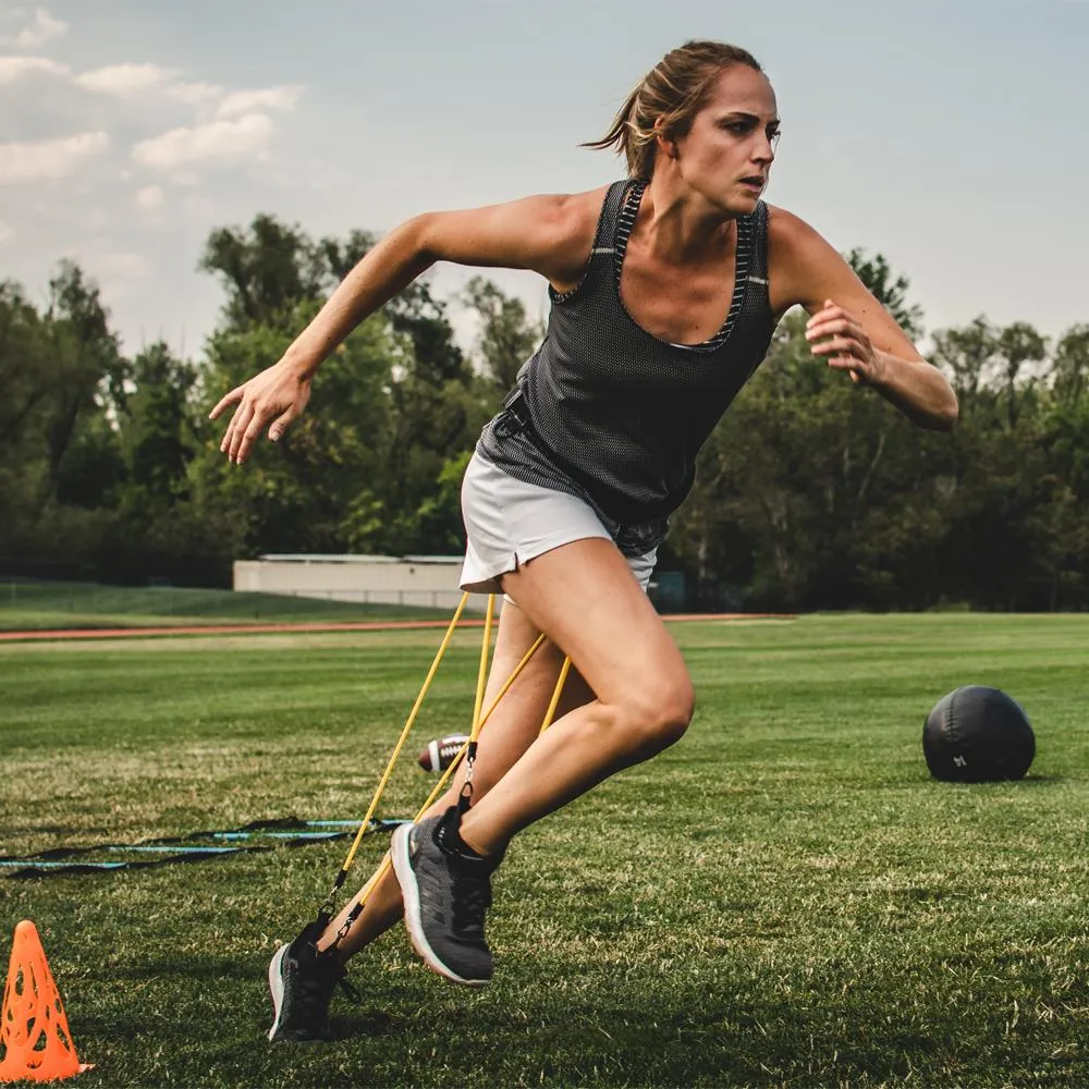 ·Wearbands Full-body Training System : 3 Lower-body-levels, 2 upper-body levels·