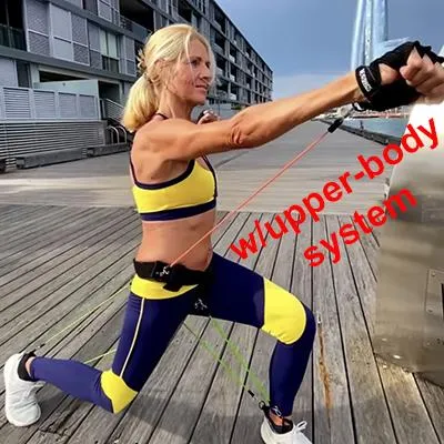 ·Wearbands Full-body Training System : 3 Lower-body-levels, 2 upper-body levels·